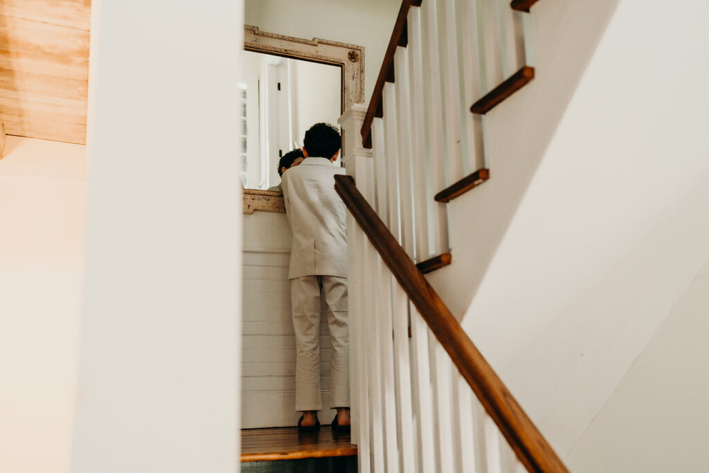 groom getting ready