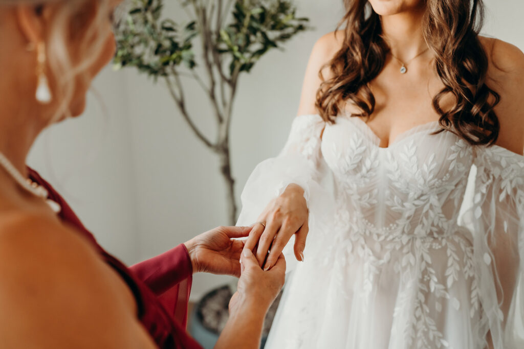 bride getting ready