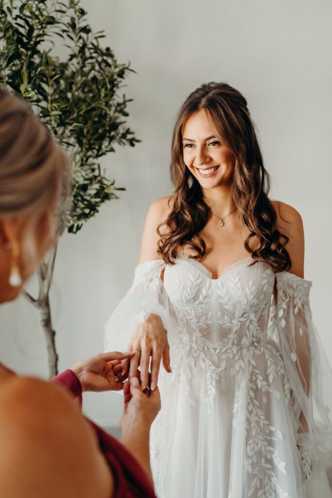 bride getting ready