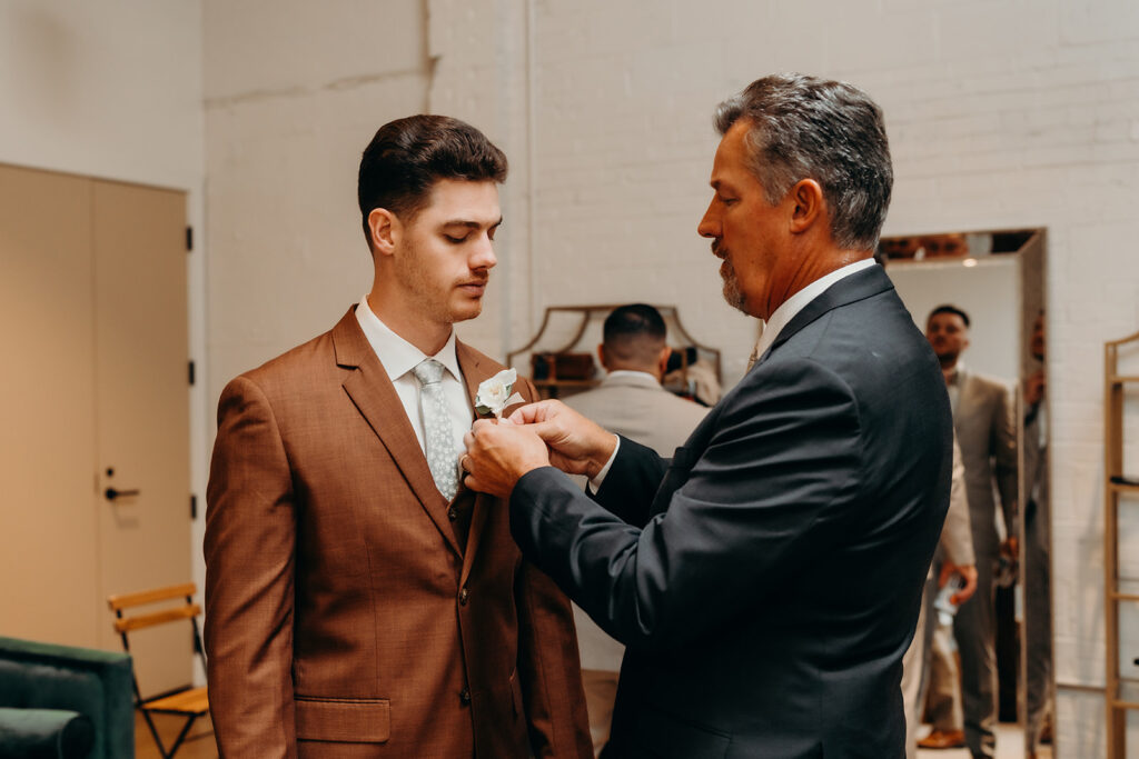 groom getting ready