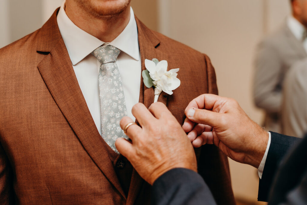 groom getting ready