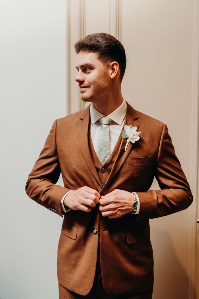 groom getting ready