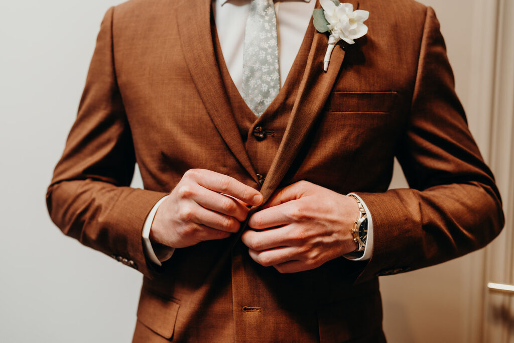 groom getting ready