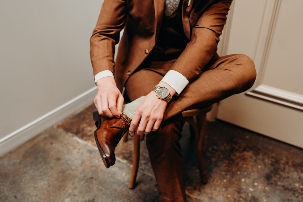 groom getting ready
