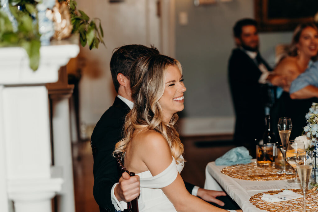 Summer wedding ceremony vintage reception decor toasts