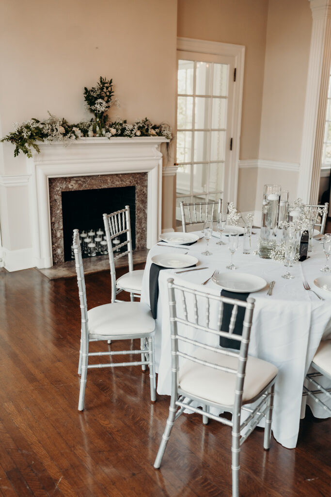 reception details at separk mansion
