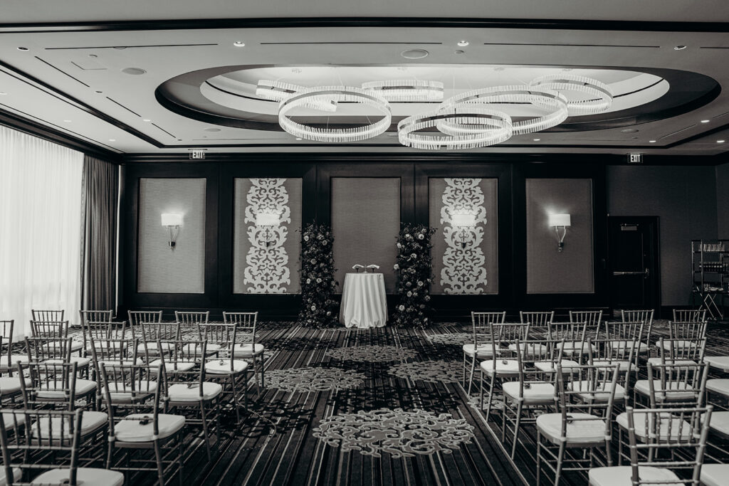 ballroom ceremony Charlotte Ballroom Wedding Venues