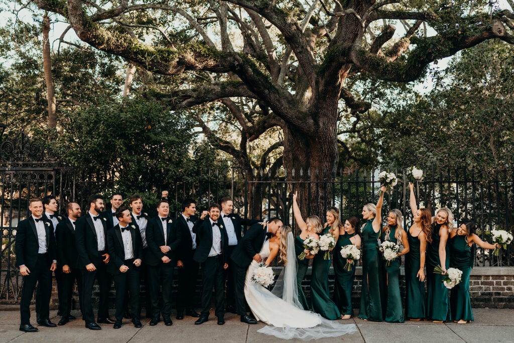 wedding at the cedar room wedding party