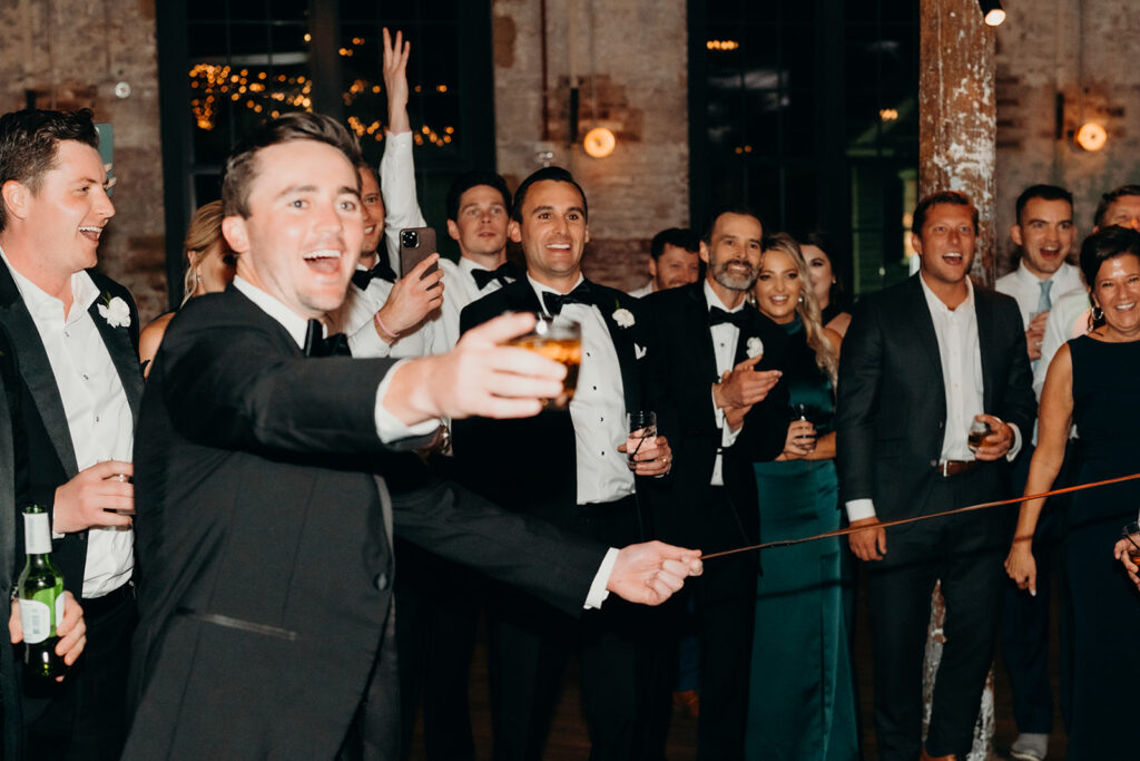 wedding reception at the cedar room