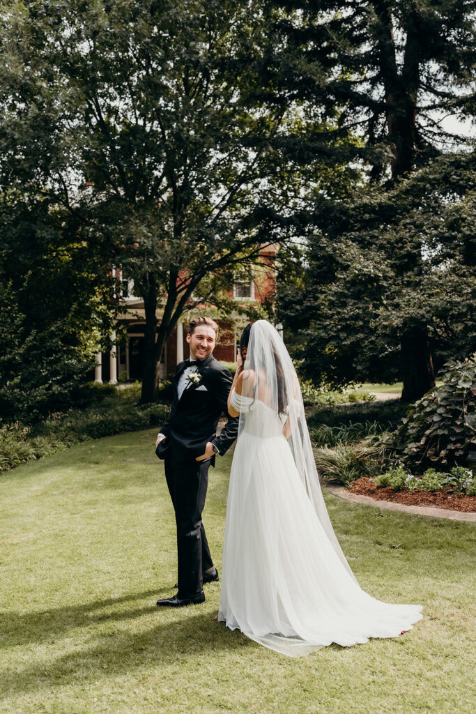 couples private vows at first look