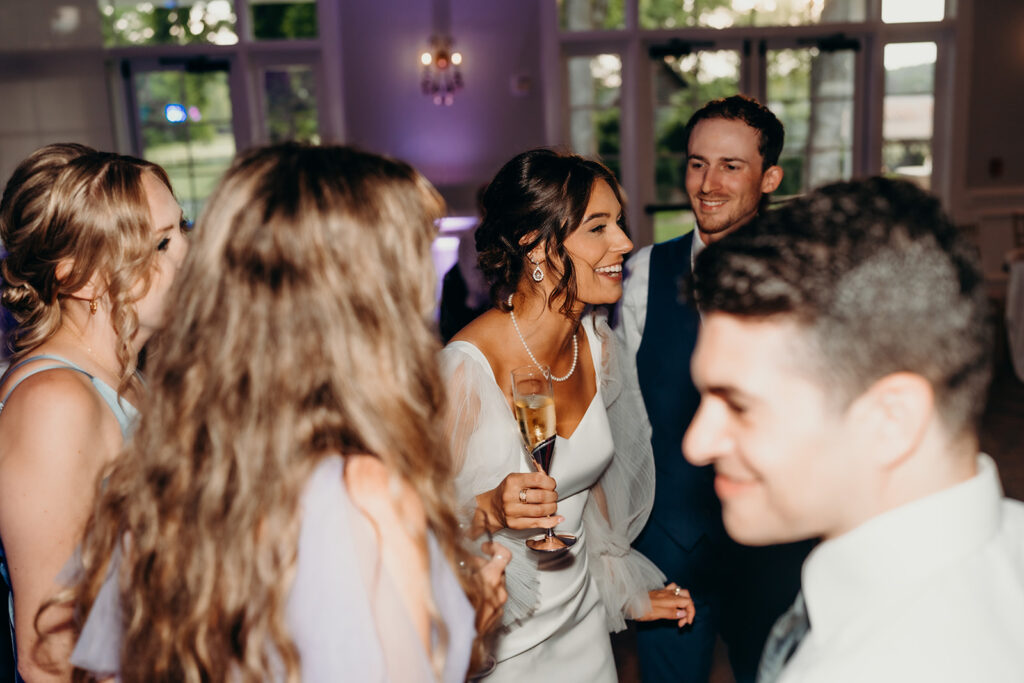 bride on the dance floor at their rose hill estate wedding