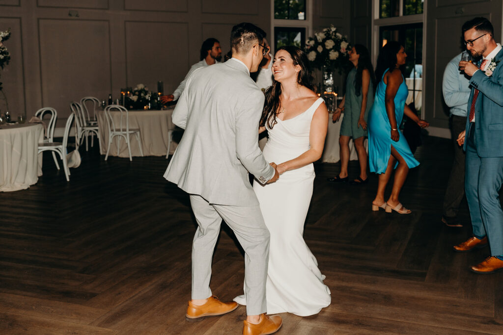 wedding reception dancing at the bradford wedding venue