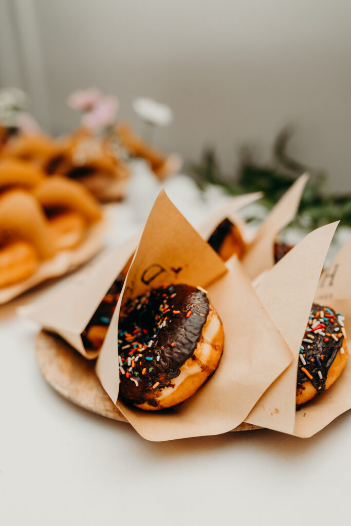 donuts in custom wrapping