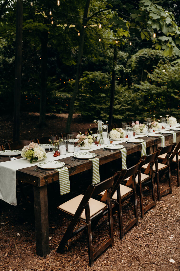 wedding reception details