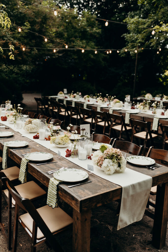 wedding reception details