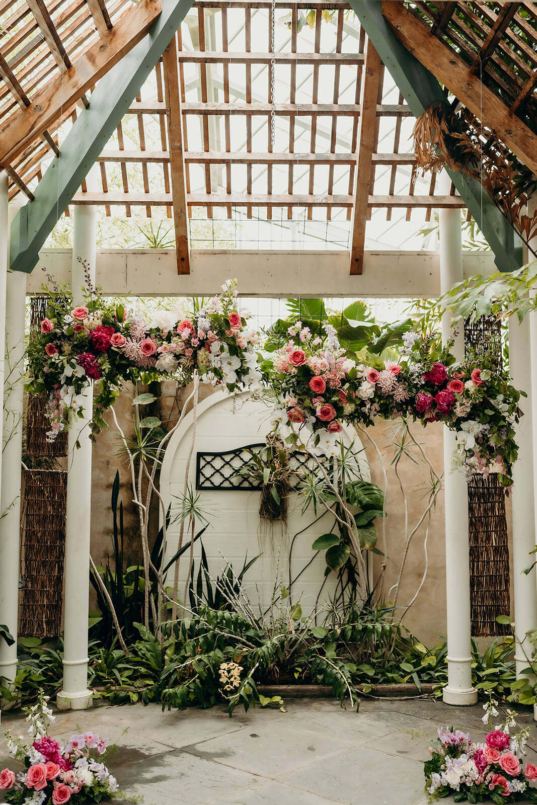 wedding ceremony set up for a Daniel Stowe Botanical Garden Wedding
