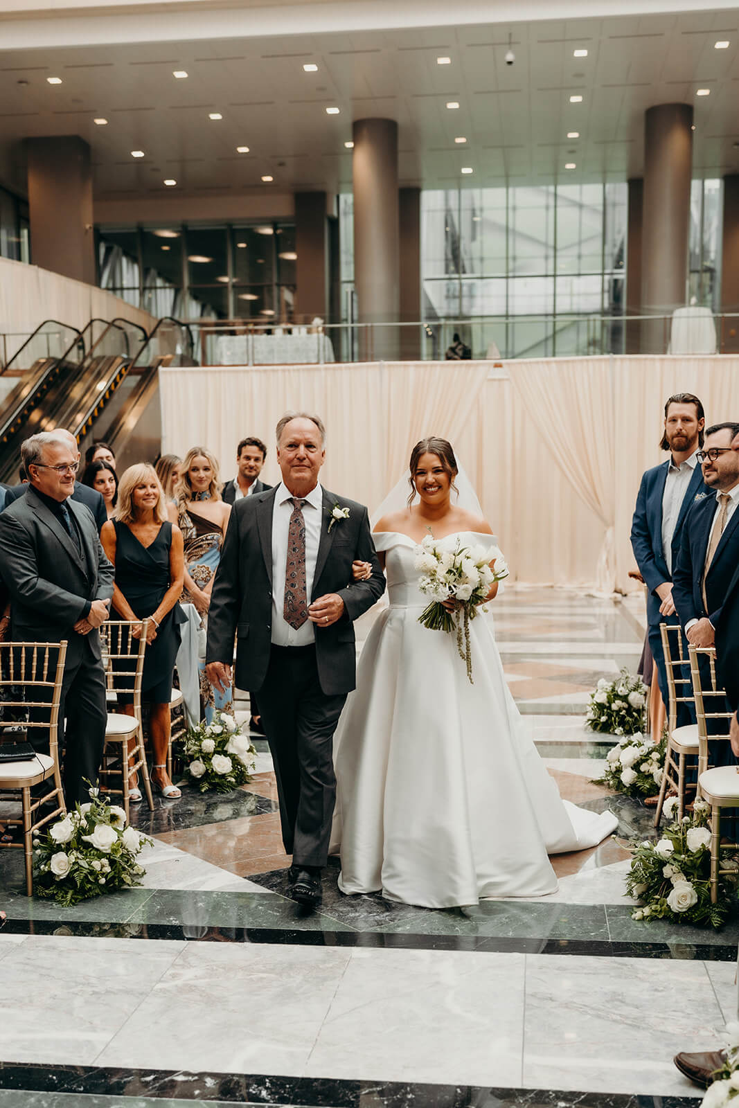 bride walking down the aisle