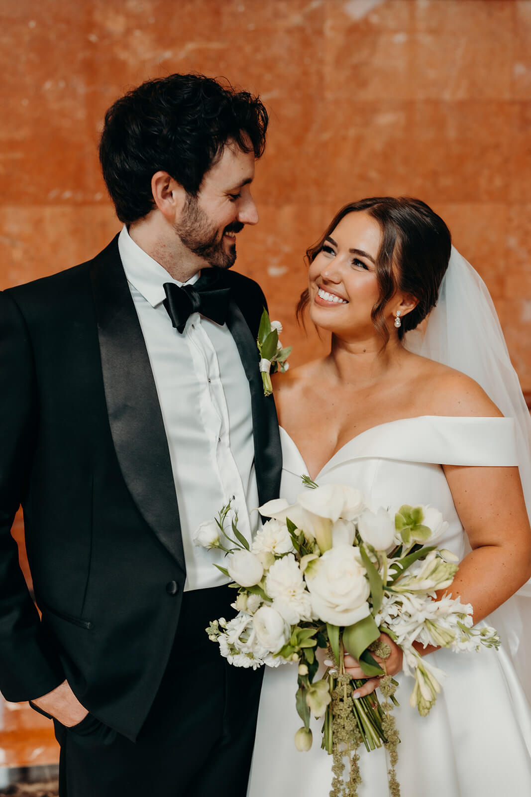 bride and groom portraits at Founders Hall Charlotte