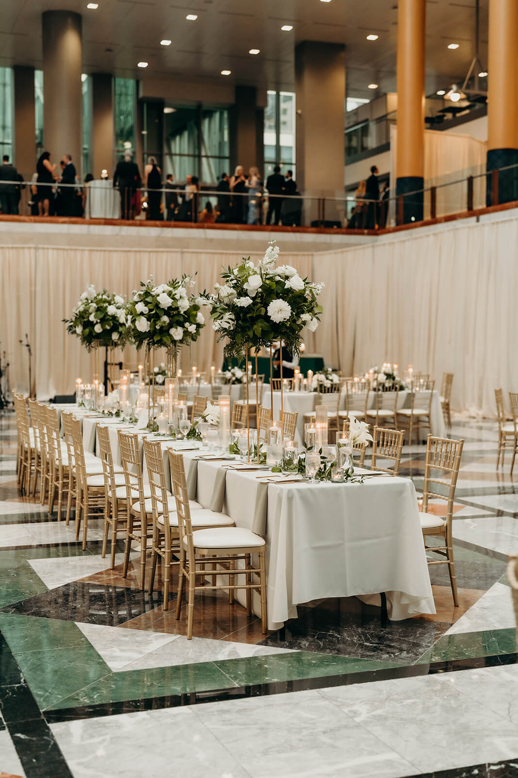 wedding detail photos of reception at Founders Hall Charlotte