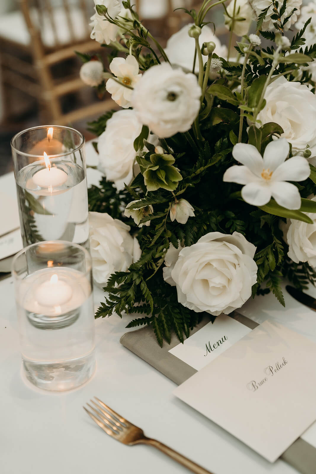 wedding detail photos of reception at Founders Hall Charlotte