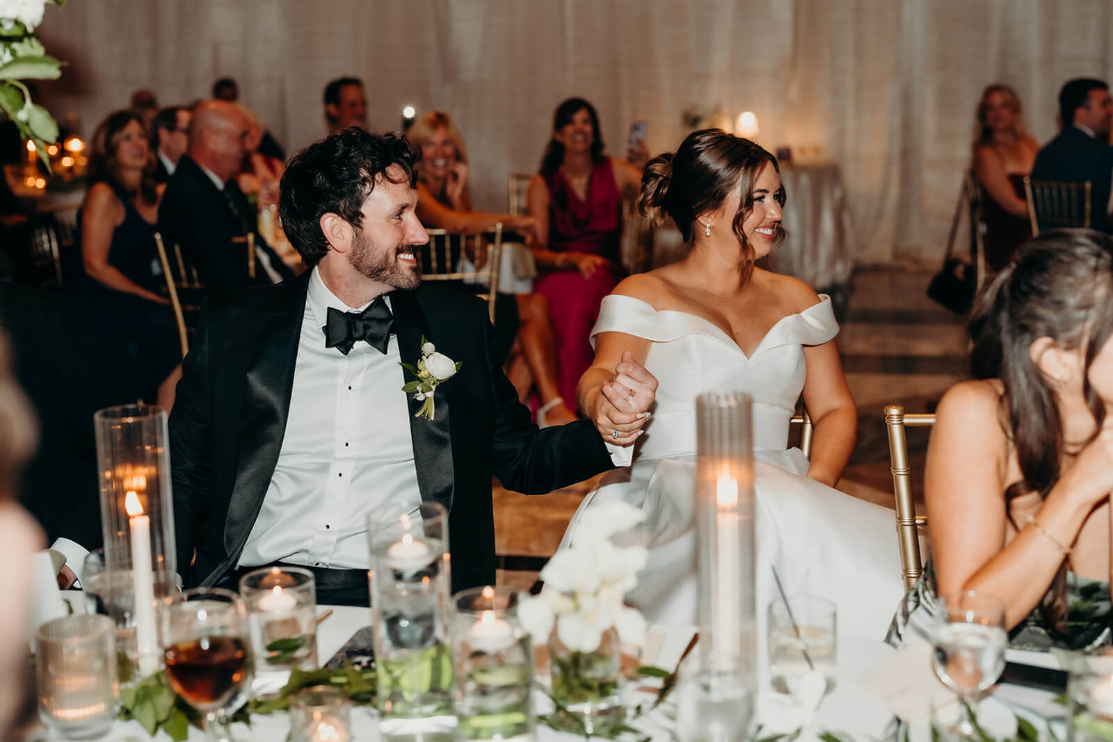 bride and groom toasts