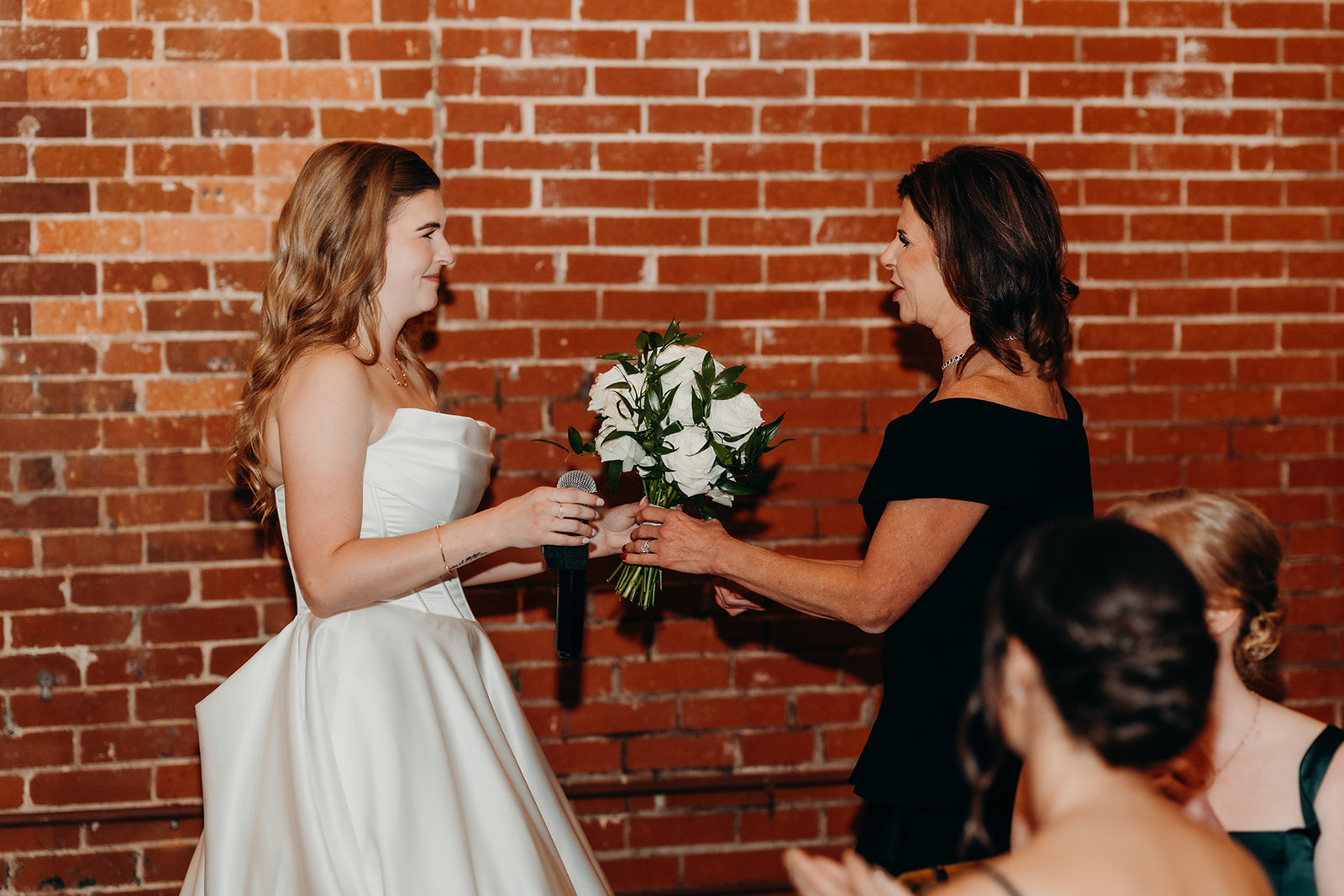 reception at dance floor Loray Mill Event Hall