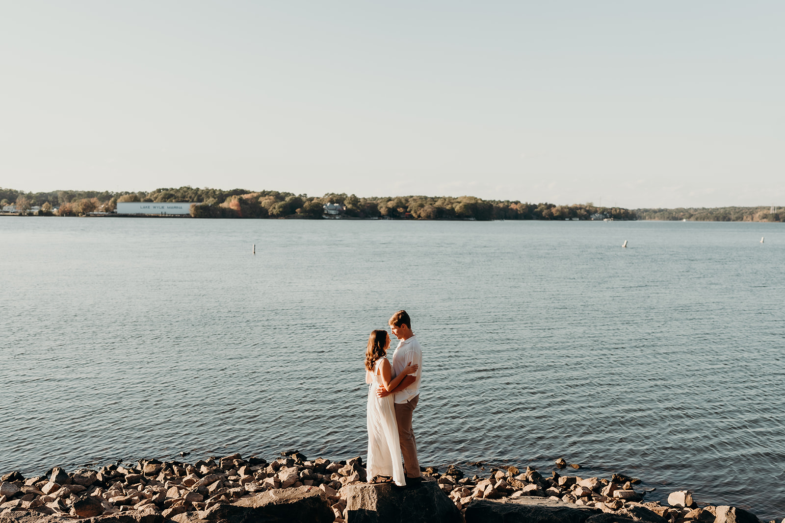 couple standing by water at McDowell Nature Preserve Photos