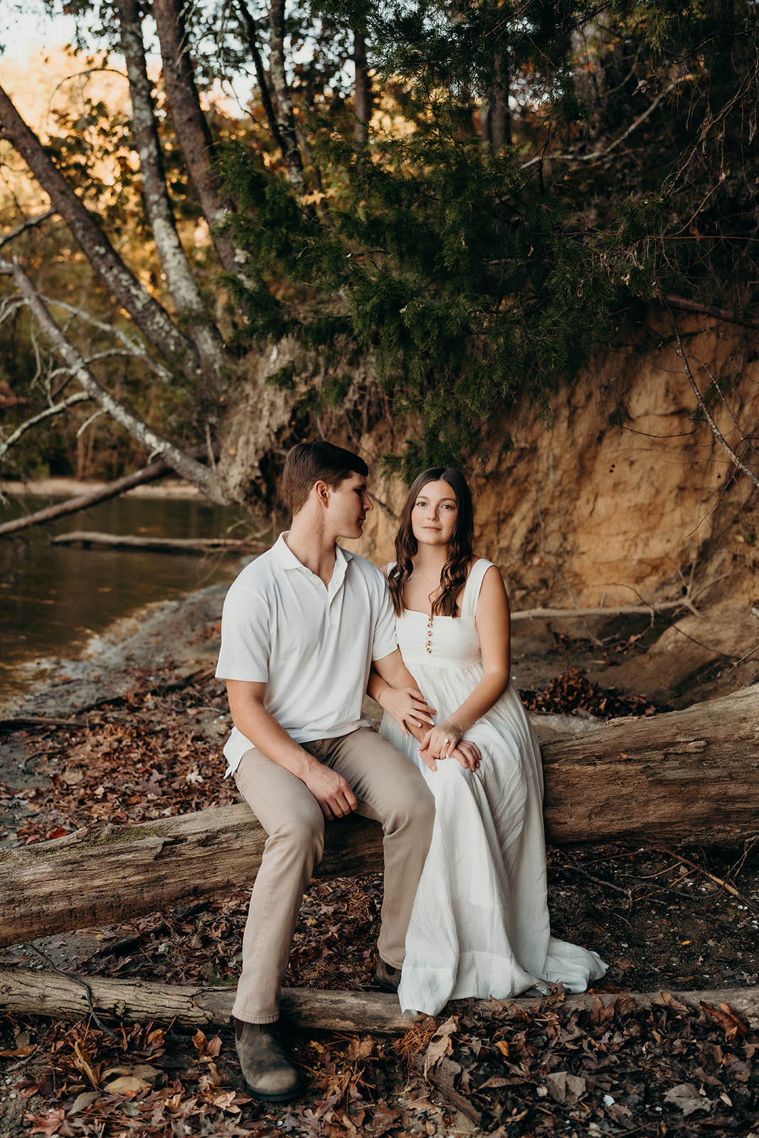 couple on secluded beach at McDowell Nature Preserve Photos