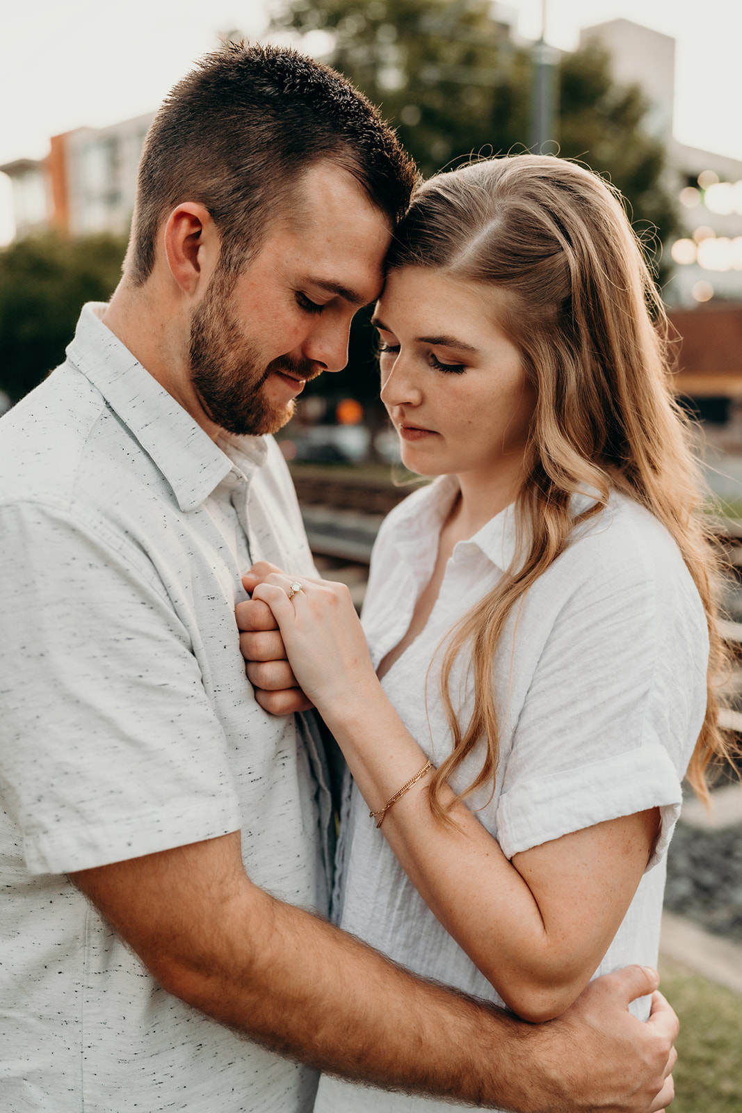 Looking at engagement ring