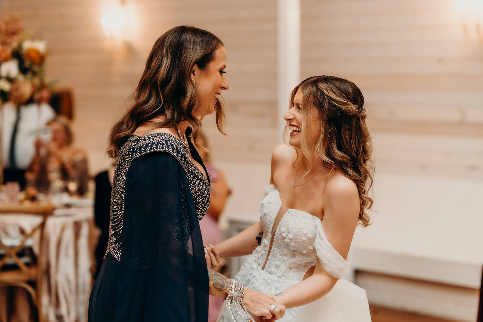 bride and mom first dance