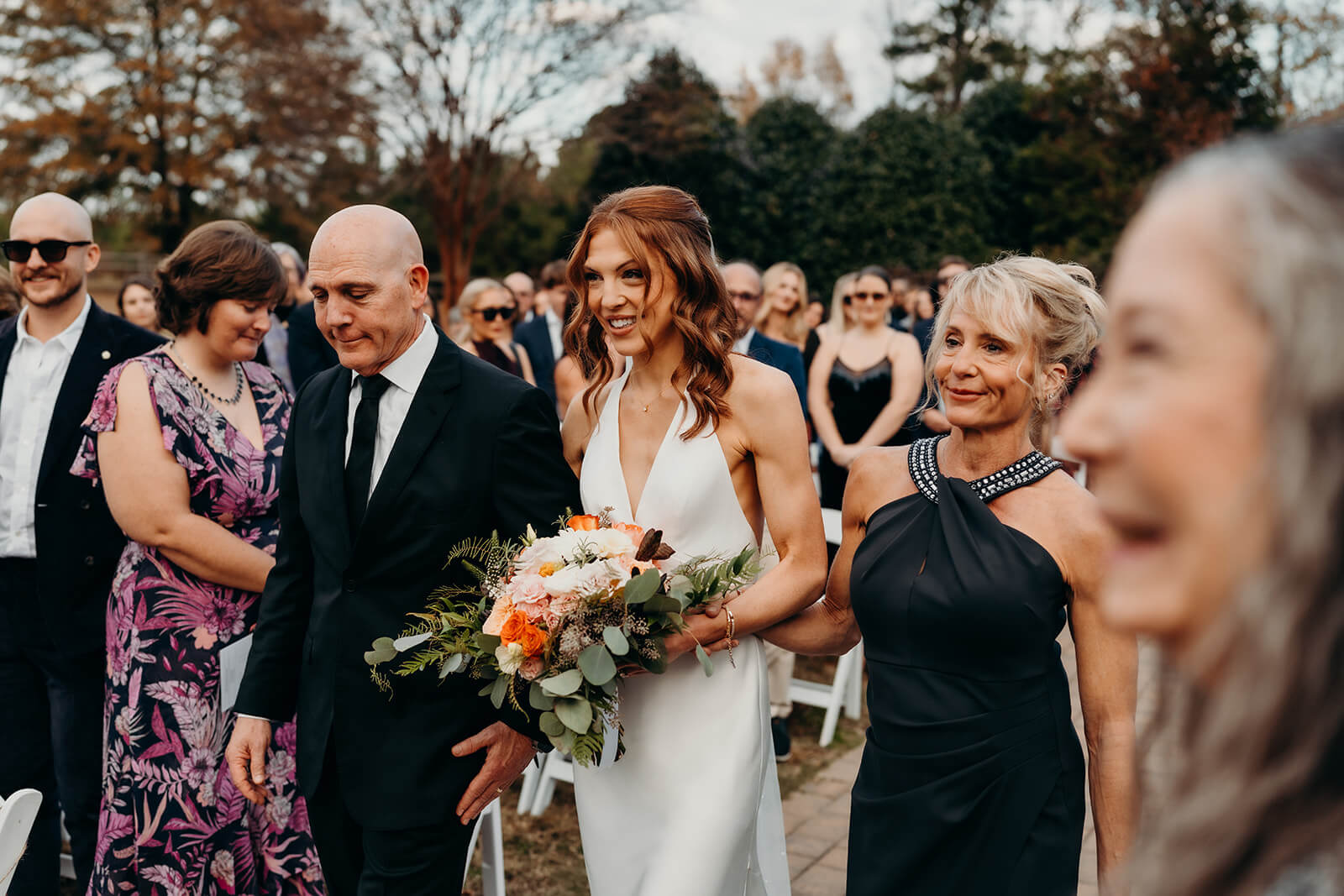 bride walking down the aisle