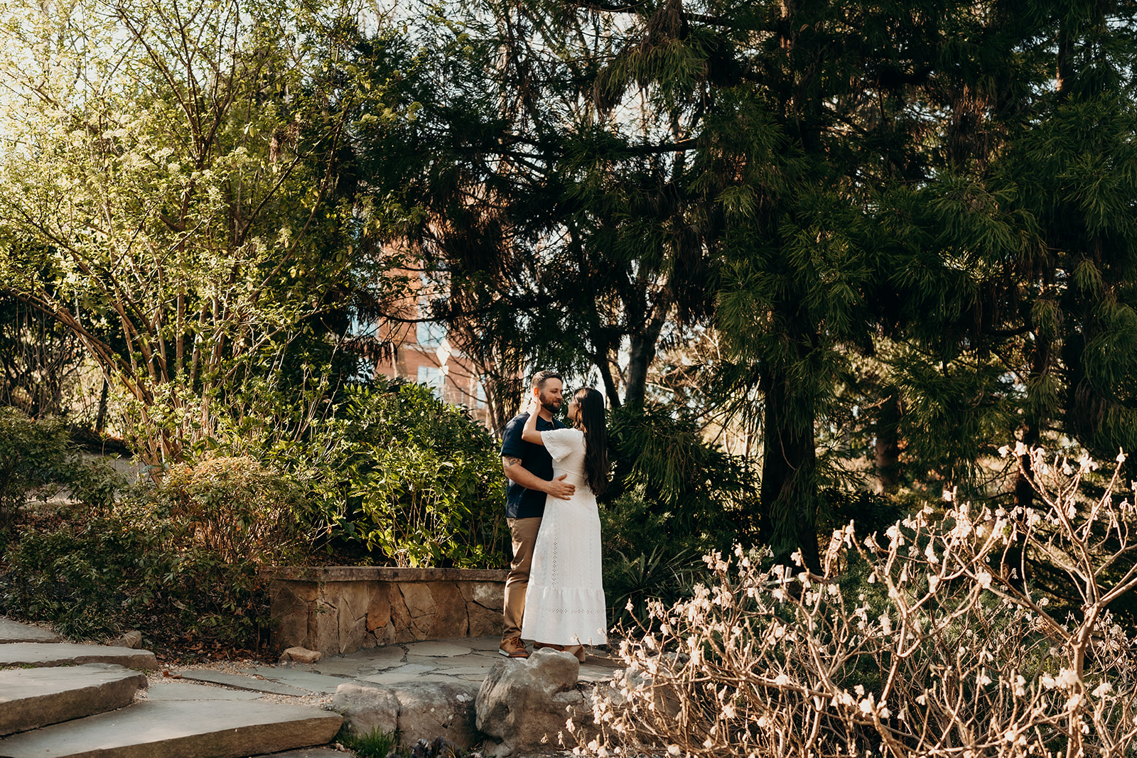 UNCC Botanical Gardens Photos couples session