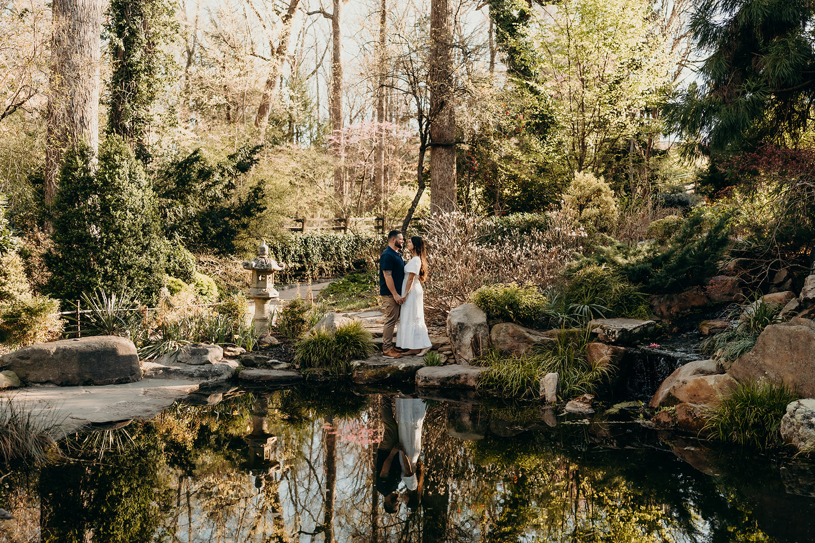 UNCC Botanical Gardens Photos couples session