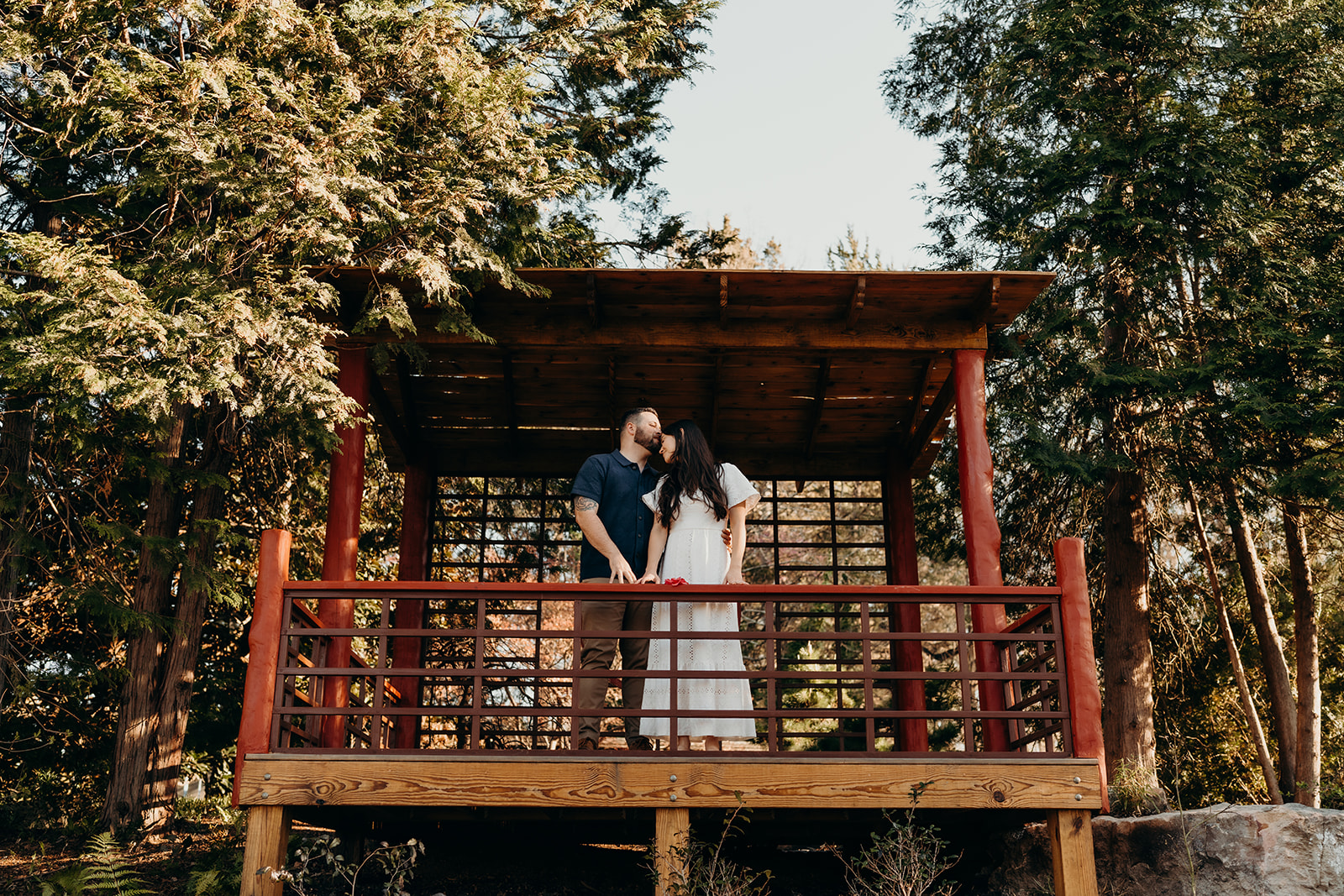 UNCC Botanical Gardens Photos couples session