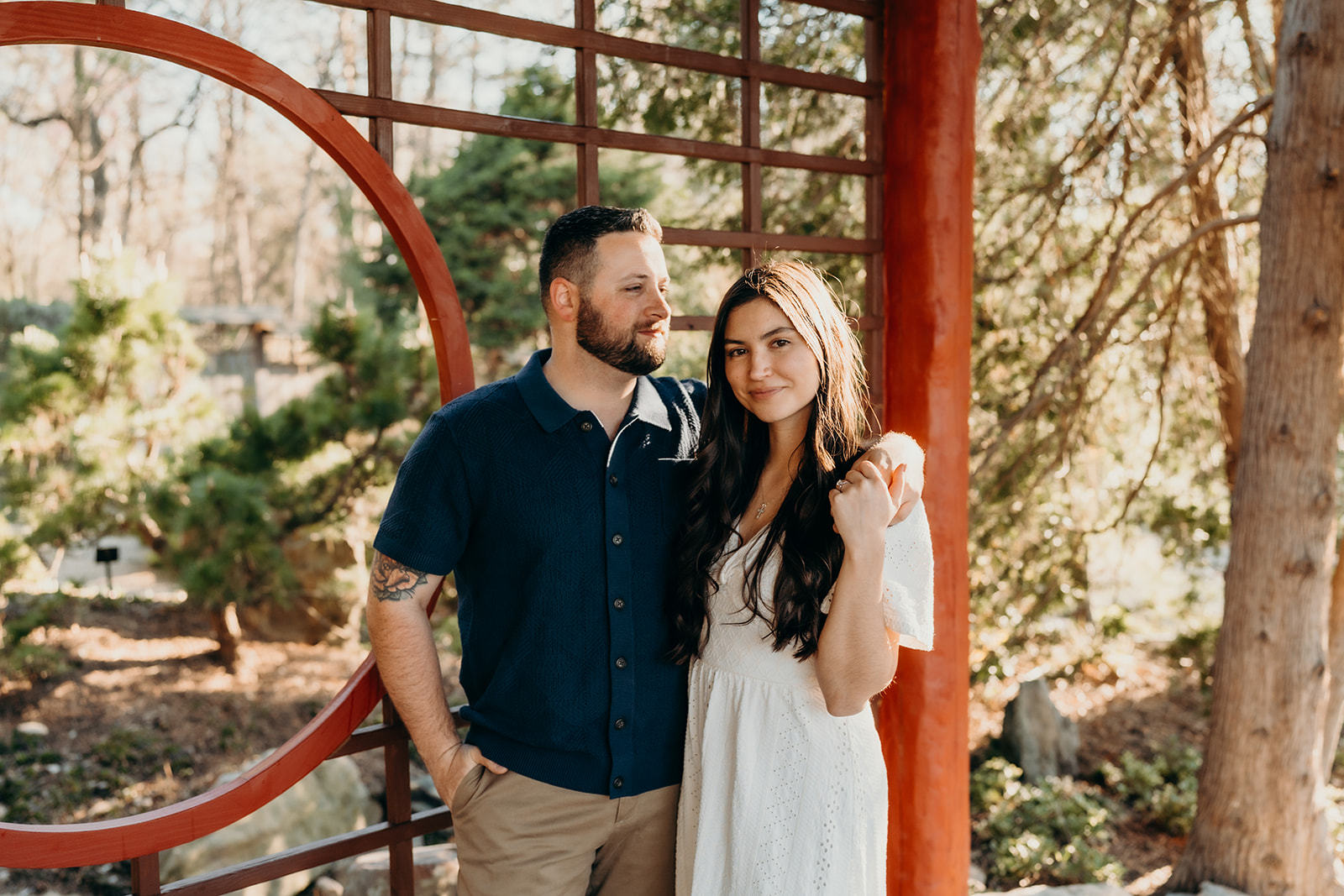 UNCC Botanical Gardens Photos couples session