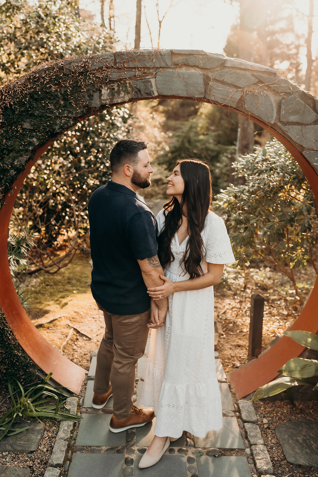 UNCC Botanical Gardens Photos couples session