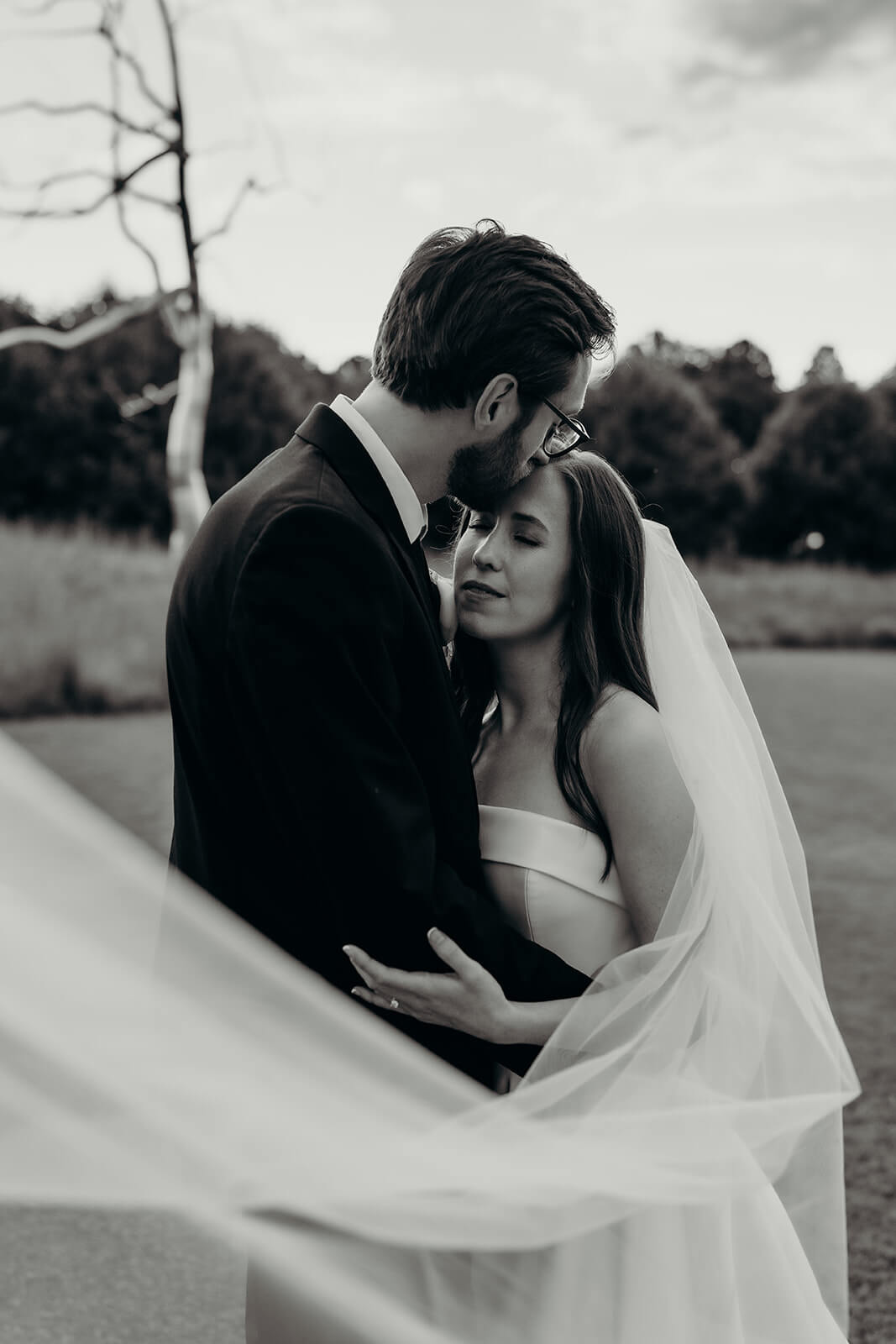 bride and groom couples portraits outdoors NCMA wedding photos